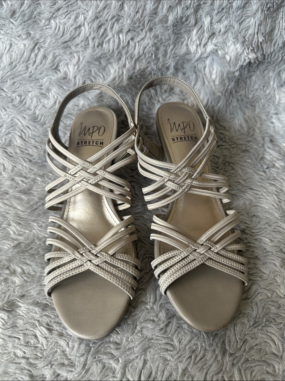 Impo Grey Strappy Sandals